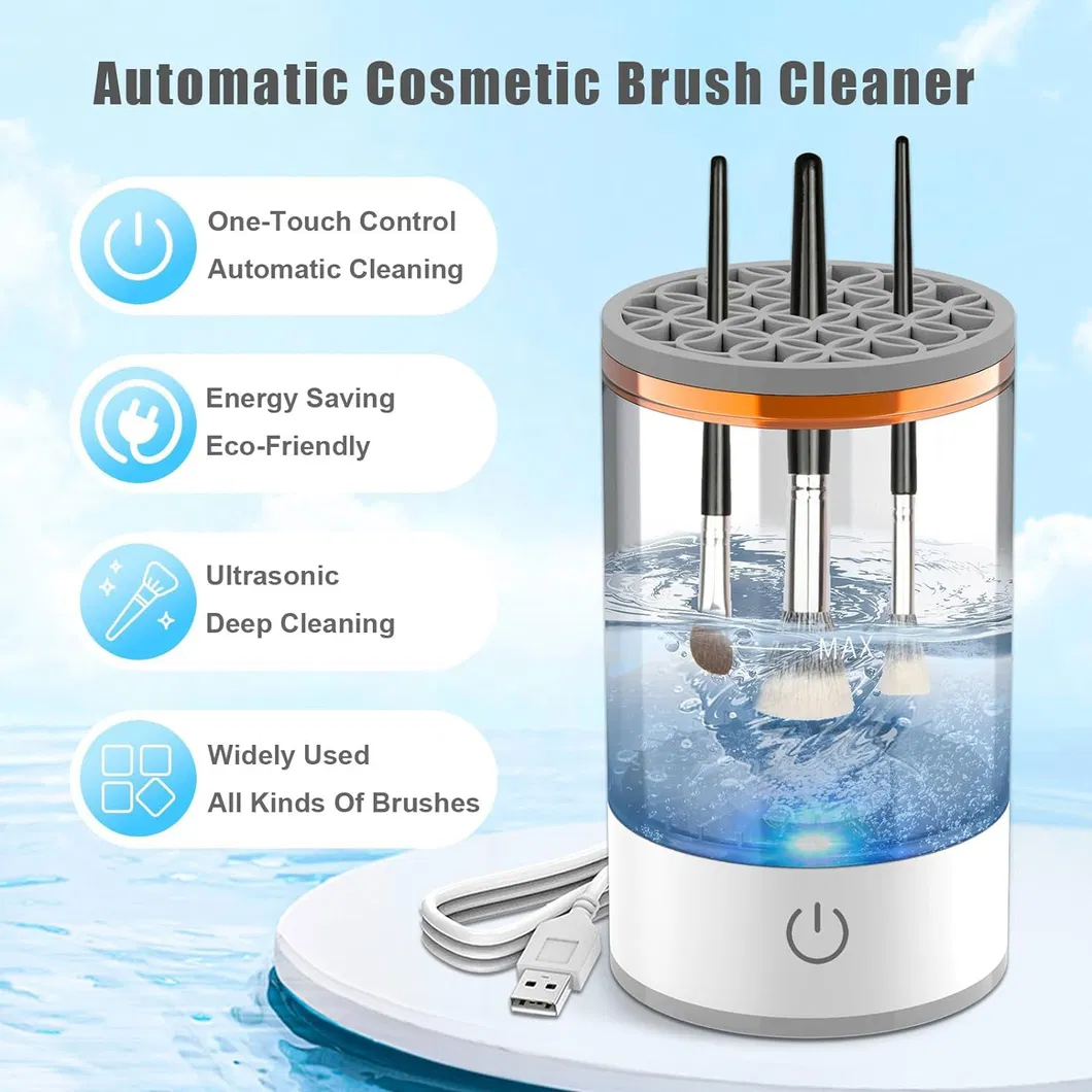 Limpiador automático de brochas de maquillaje eléctricas