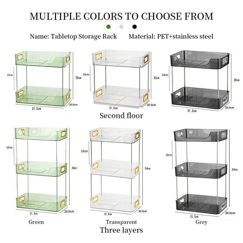 Organizador de Maquillaje Moderno de Plástico Transparente Ecológico, Caja de Almacenamiento Cosmético Apilable