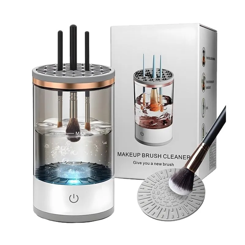 Limpiador automático de brochas de maquillaje eléctricas
