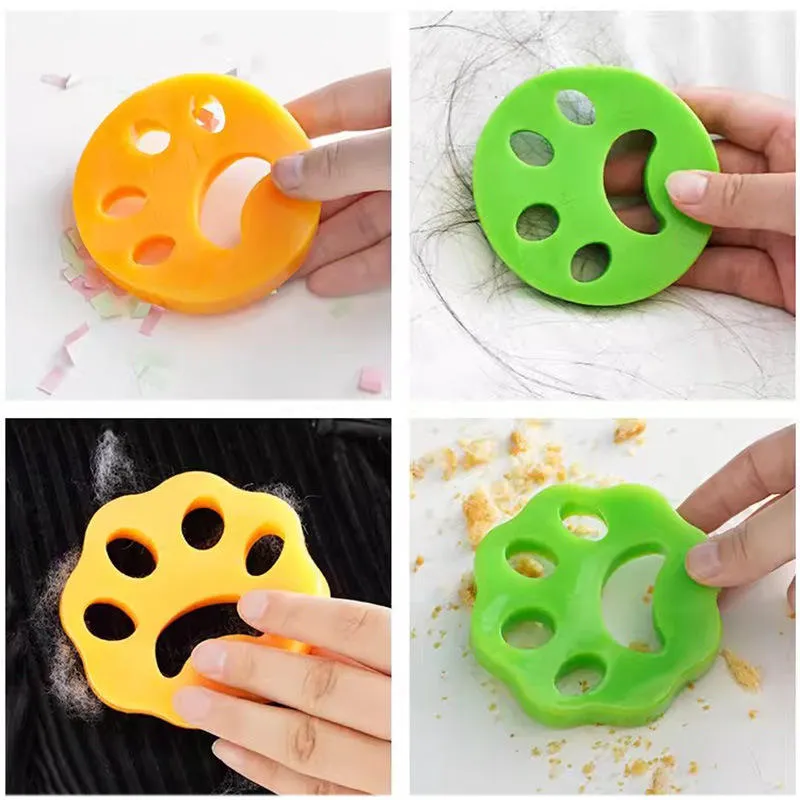 Bolas de lana secadoras creativas para la eliminación de cabello y anti enredos, secado rápido para baños