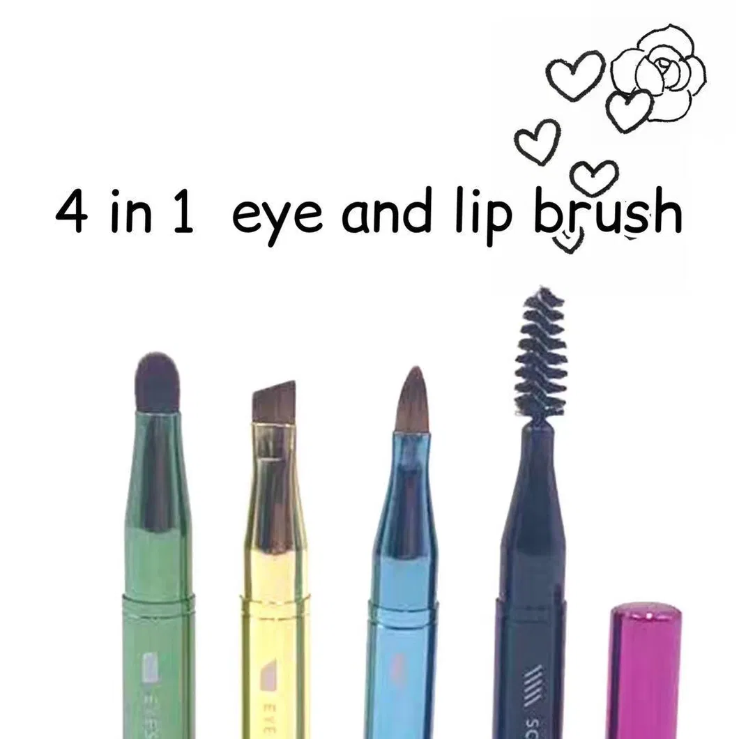 4 en 1 Pincel para Ojos y Labios Lápiz Mágico Herramienta de Maquillaje
