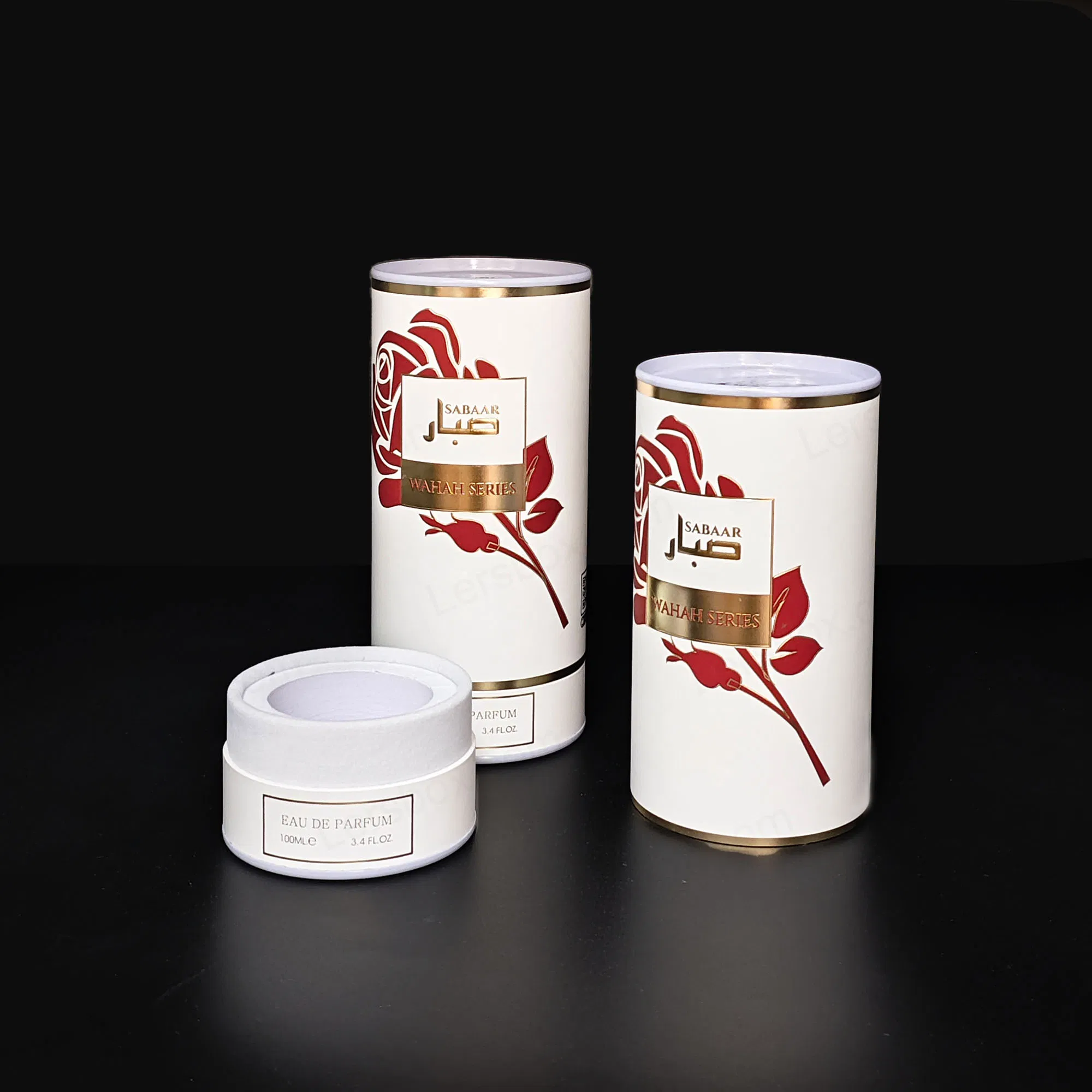 Caja de almacenamiento personalizada en forma de cilindro tubular redondo para joyería, cosméticos, perfume, lápiz labial y velas