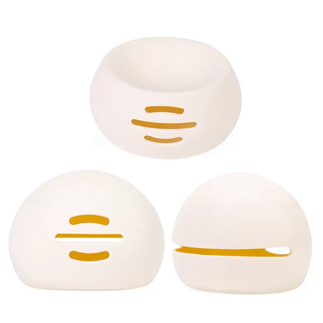 Estuche de almacenamiento para esponjas de maquillaje de silicona de viaje