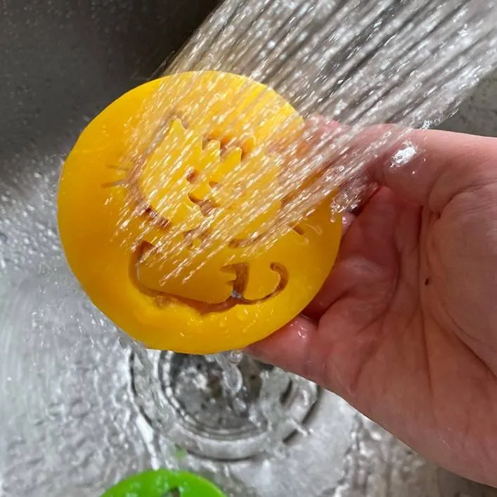 Bolas de lana secadoras creativas para la eliminación de cabello y anti enredos, secado rápido para baños
