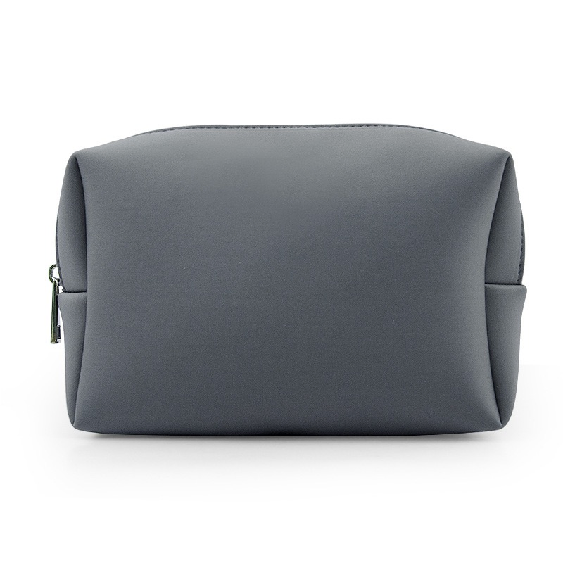 Bolsa de cosméticos ligera y linda producida por OEM, bolsa de cremallera de neopreno impermeable, organizador portátil de viaje para artículos de tocador y maquillaje