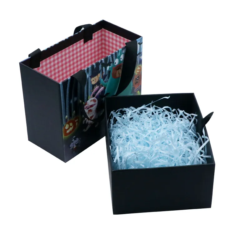 Caja de regalo negra de almacenamiento deslizante de lujo