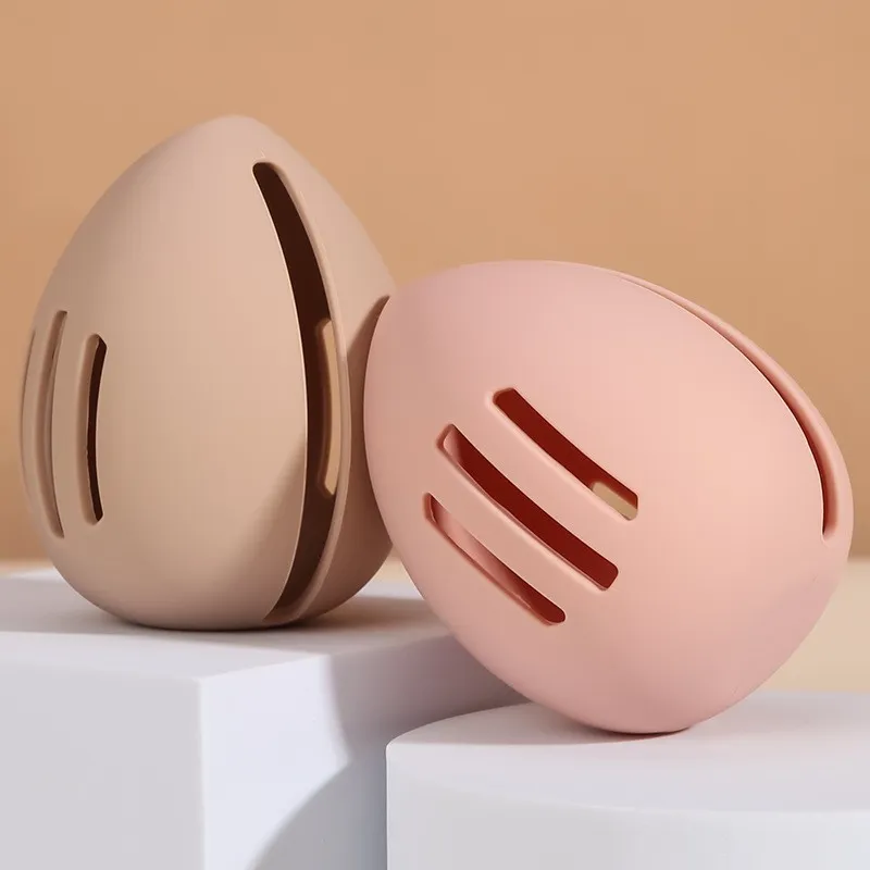 Estuche de silicona para esponja de maquillaje de viaje