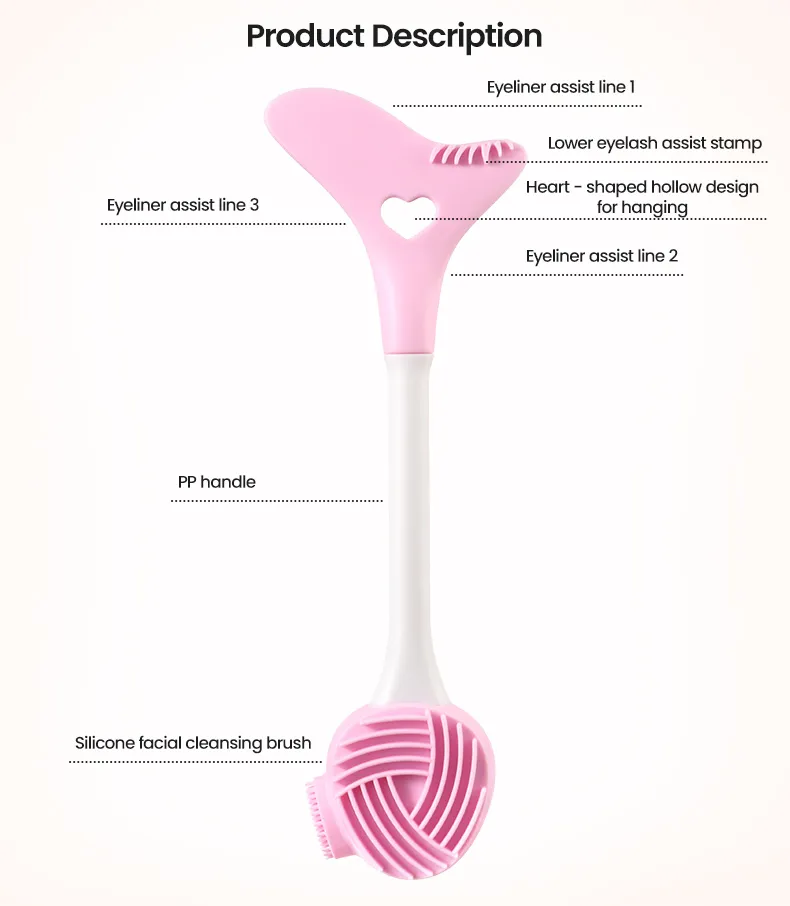 2025 Nuevas Llegadas Cepillo Exfoliante de Silicona para Limpieza Facial a Prueba de Agua con Mango de Doble Cara para Hombres y Mujeres