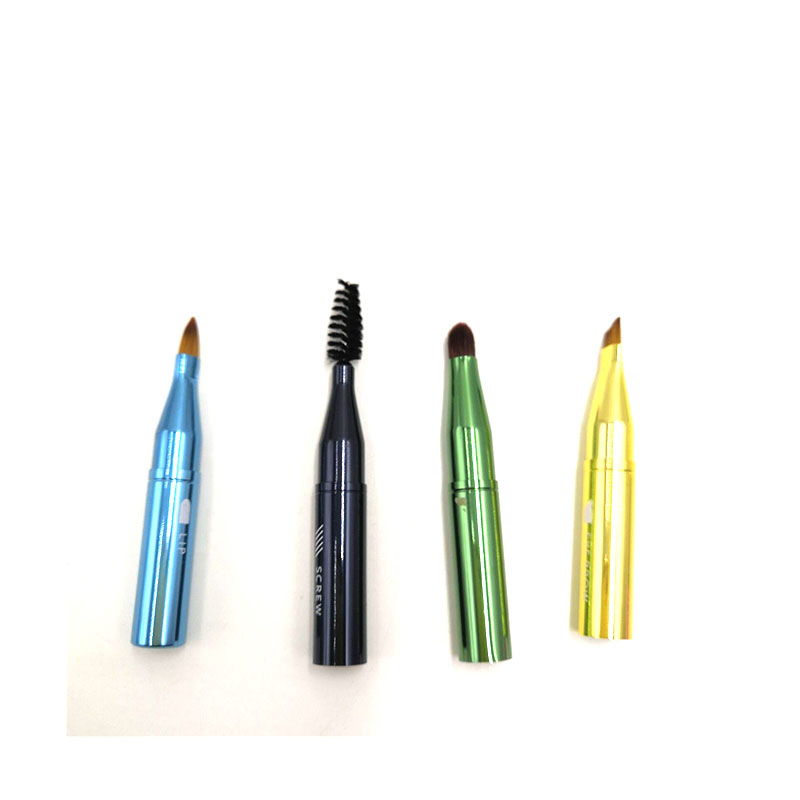 Pincel Mágico de Maquillaje Colorido para Ojos y Labios Multifuncional Separado 4 en 1 Herramientas de Maquillaje