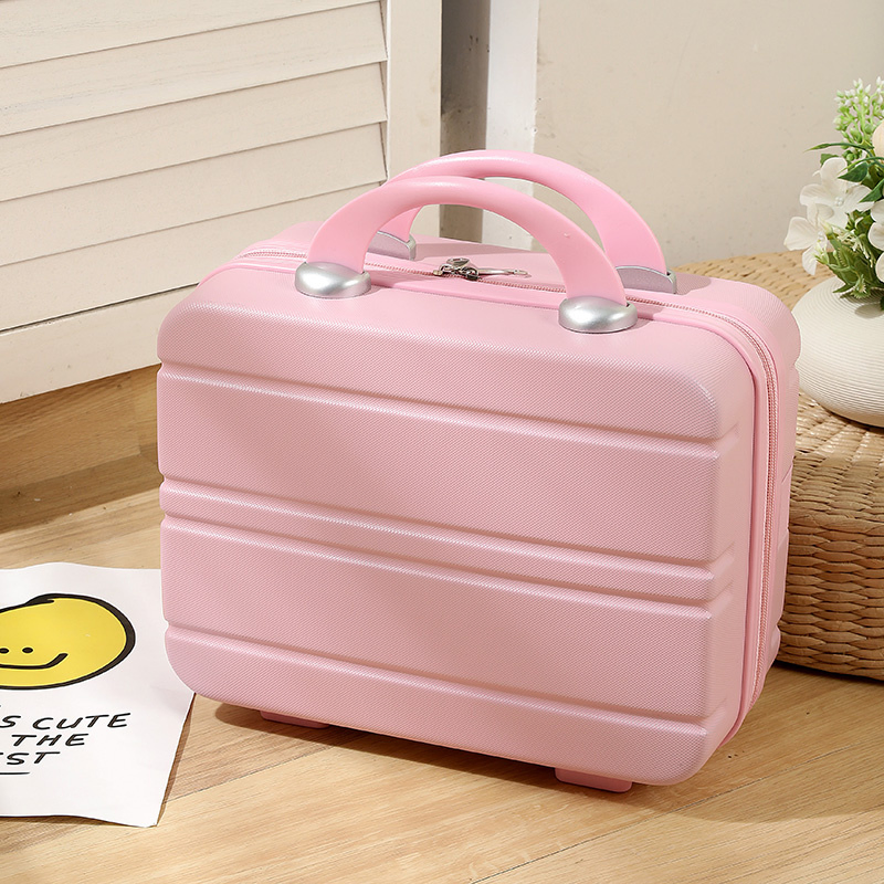14inch Maleta portátil mini ABS colorida para viaje, estuche de maquillaje y cosméticos