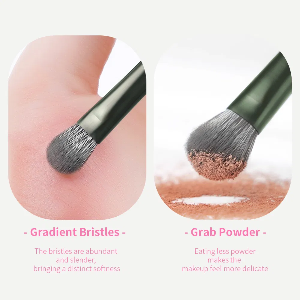 Conjunto de Cosméticos para Labios y Ojos al por Mayor 6 PCS Etiqueta Privada Maquillaje Sombra de Ojos Ceja Rubor Pincel