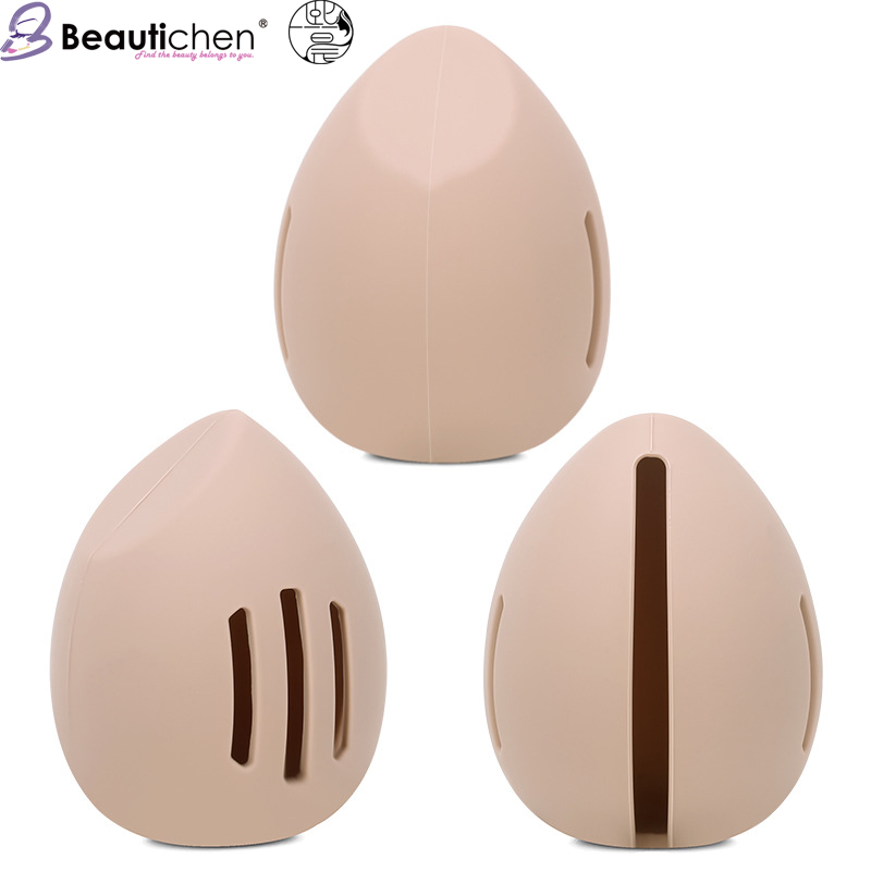 Estuche de Almacenamiento de Silicona Beautichen - Organizador de Puff a Prueba de Polvo y Transpirable, Bolsa Portátil para Herramientas de Maquillaje para Esponja Cosmética (Tamaño de Viaje)