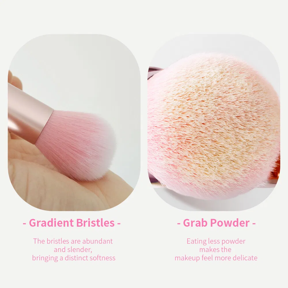 Brocha de maquillaje cosmético retráctil para arte de uñas, viaje, cara, belleza, rubor, brocha portátil de polvo, brocha kabuki