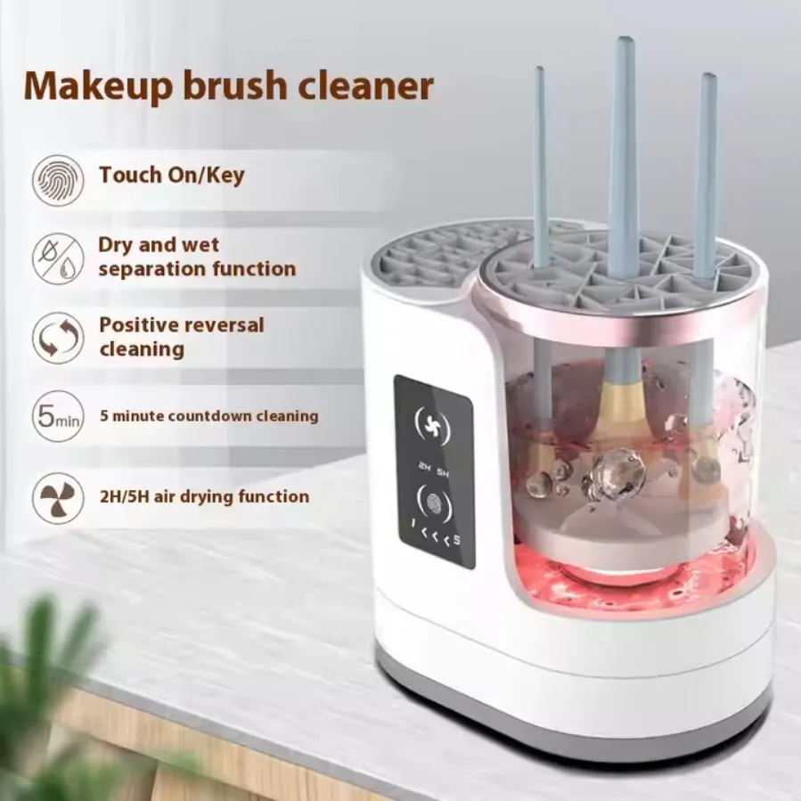 Máquina de limpieza automática portátil limpiadora eléctrica de brochas de maquillaje