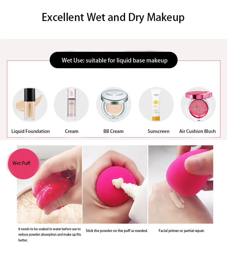 Esponja de maquillaje de belleza 6