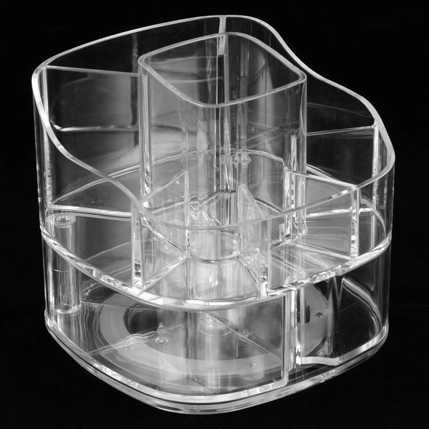 Soporte para brochas de maquillaje de cristal