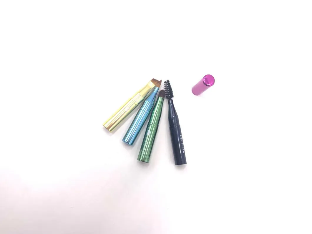 Pincel Mágico de Maquillaje Colorido para Ojos y Labios Multifuncional Separado 4 en 1 Herramientas de Maquillaje