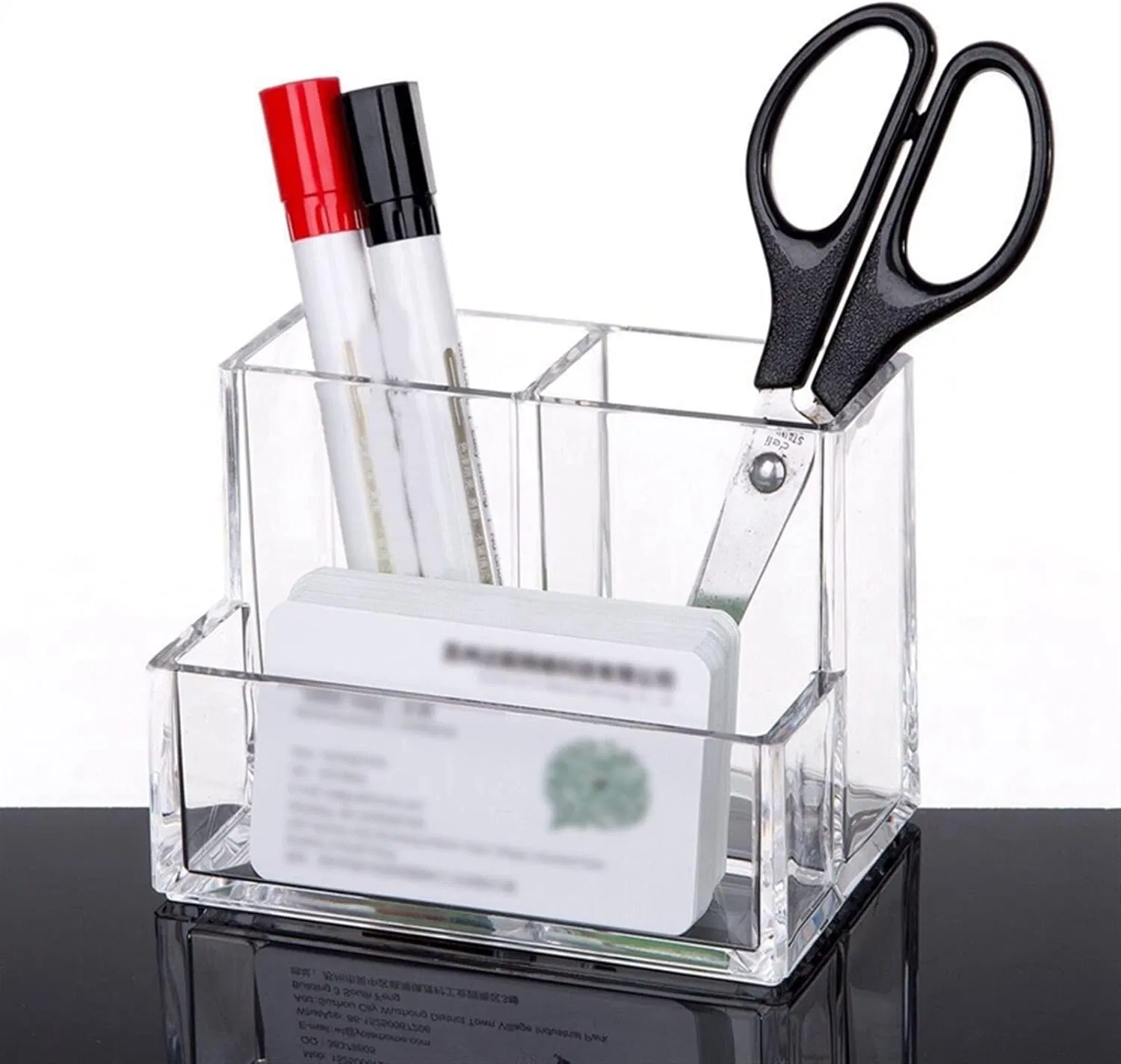 Organizador de Maquillaje Acrílico Transparente para Escritorio, Almacenamiento de Cosméticos, Caja para Labiales