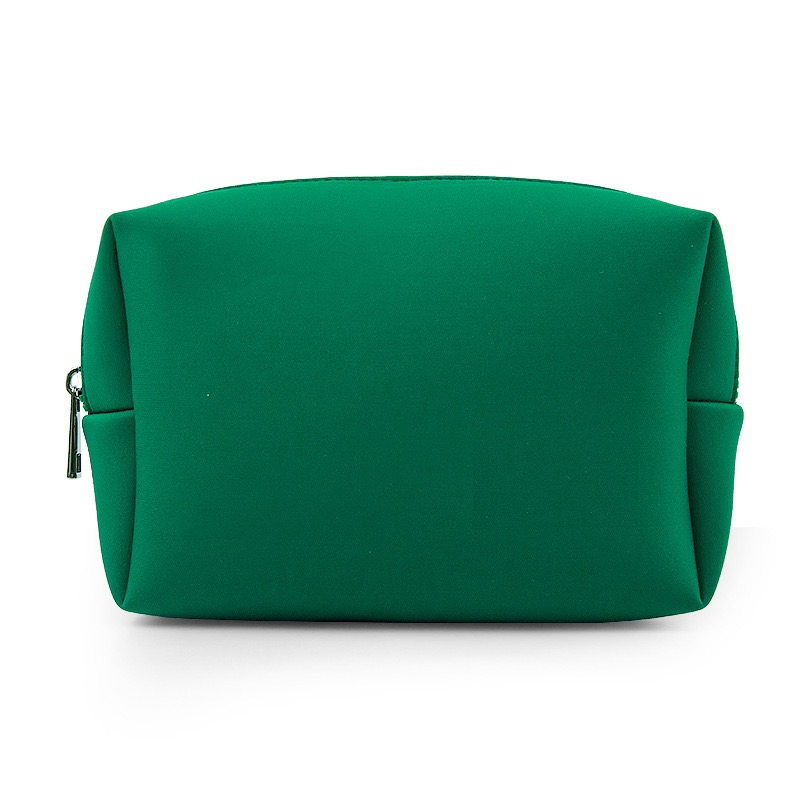 Bolsa de cosméticos ligera y linda producida por OEM, bolsa de cremallera de neopreno impermeable, organizador portátil de viaje para artículos de tocador y maquillaje