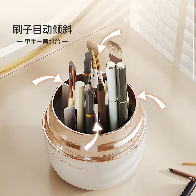 Nuevo organizador de brochas de maquillaje diseño cosmético almacenamiento para el hogar