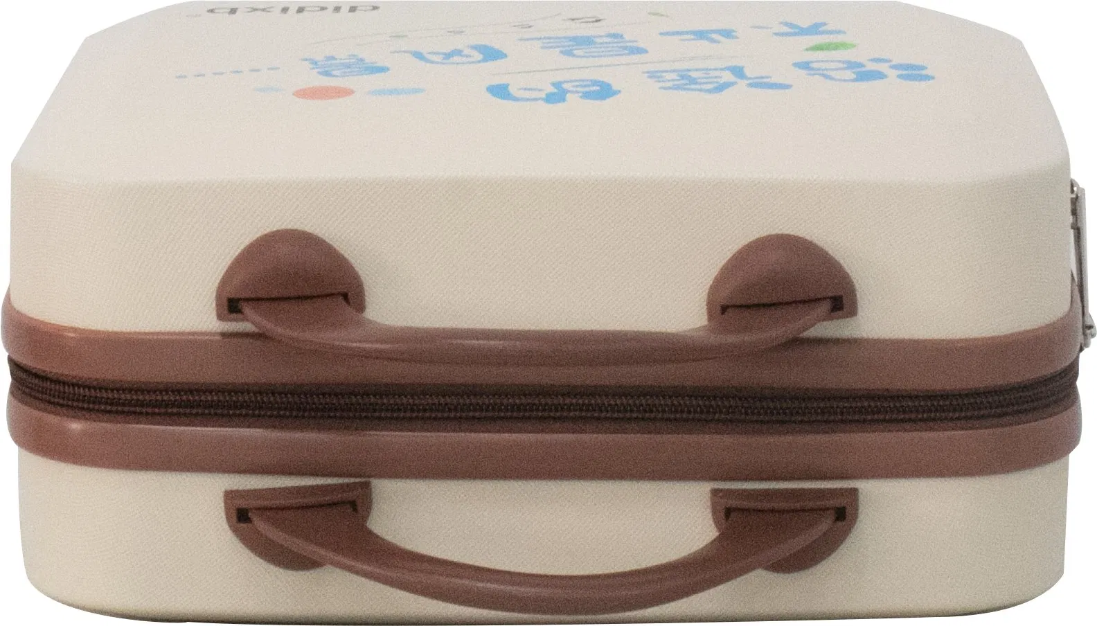 Bolsa de maquillaje de viaje color marrón a la moda 14 pulgadas de equipaje de viaje