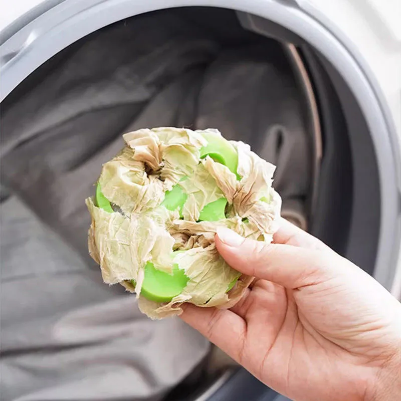 Bolas de lana secadoras creativas para la eliminación de cabello y anti enredos, secado rápido para baños