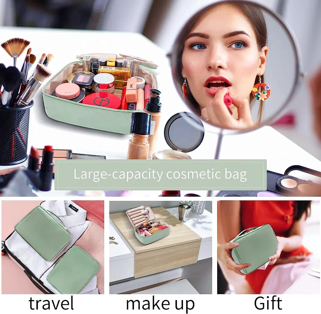 Organizador de Maquillaje Impermeable y Elegante para Viajes y Gimnasio
