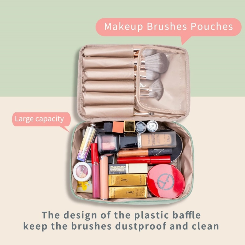Organizador de Maquillaje Impermeable y Elegante para Viajes y Gimnasio