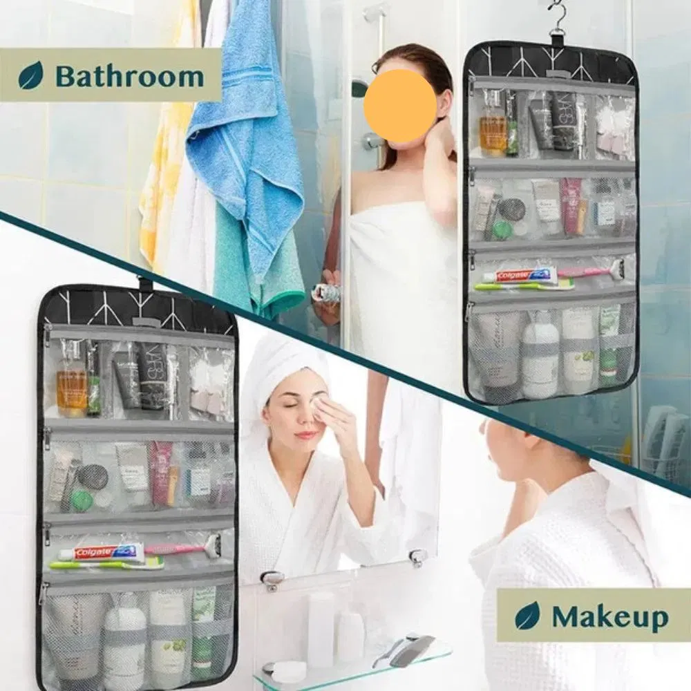 Organizador de Maquillaje Resistente al Agua para Viaje Bolsa de Aseo Colgable y Colgante Bl23184