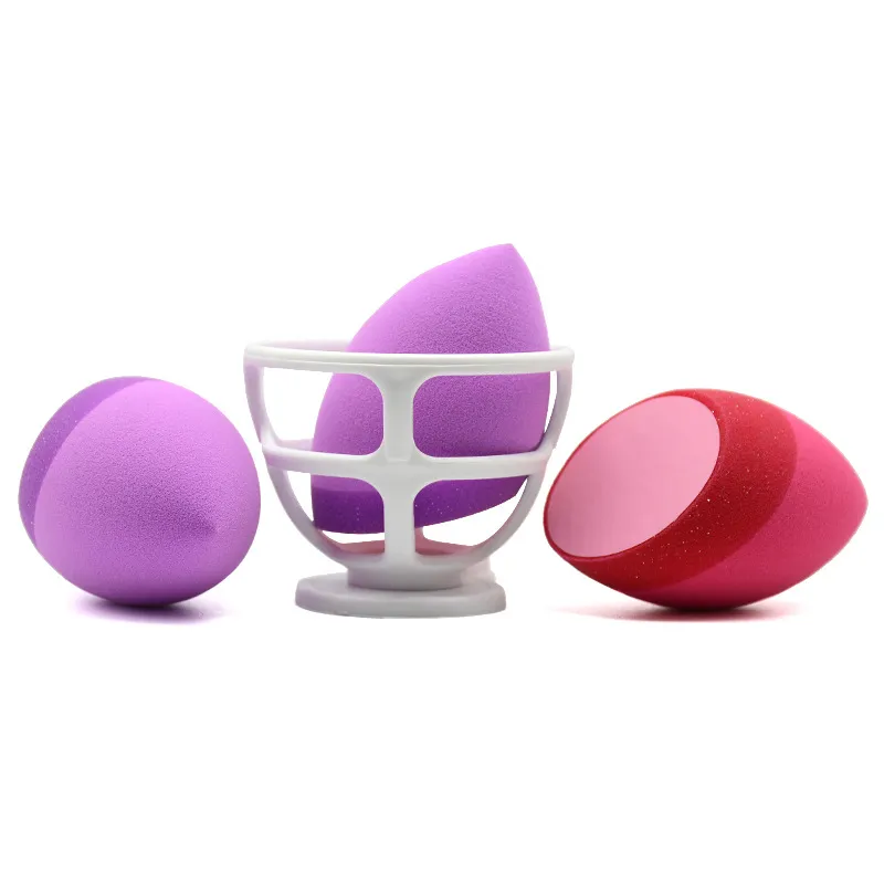 Nuevo Estilo Esponja de Silicona Libre de Látex 2 en 1 Esponja de Maquillaje Multifuncional Puff de Belleza Huevo Cosmético para la Cara