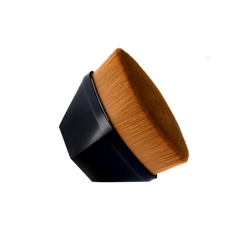 Pincel plano de cerdas sintéticas profesional para base de maquillaje 4
