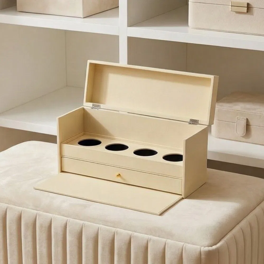 Caja de embalaje cosmético tipo cajón para almacenamiento clasificado de maquillaje