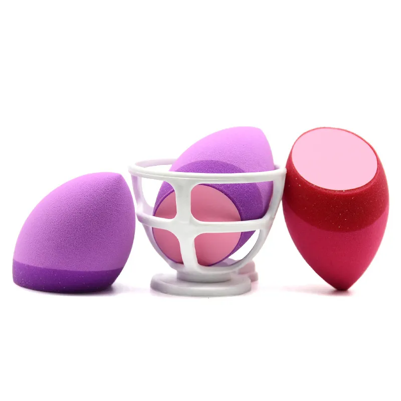 Nuevo Estilo Esponja de Silicona Libre de Látex 2 en 1 Esponja de Maquillaje Multifuncional Puff de Belleza Huevo Cosmético para la Cara