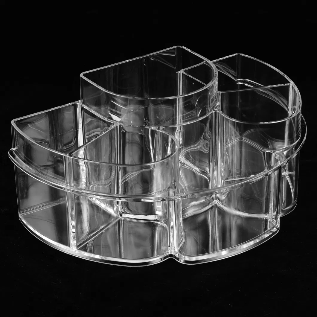 Soporte para brochas de maquillaje de cristal