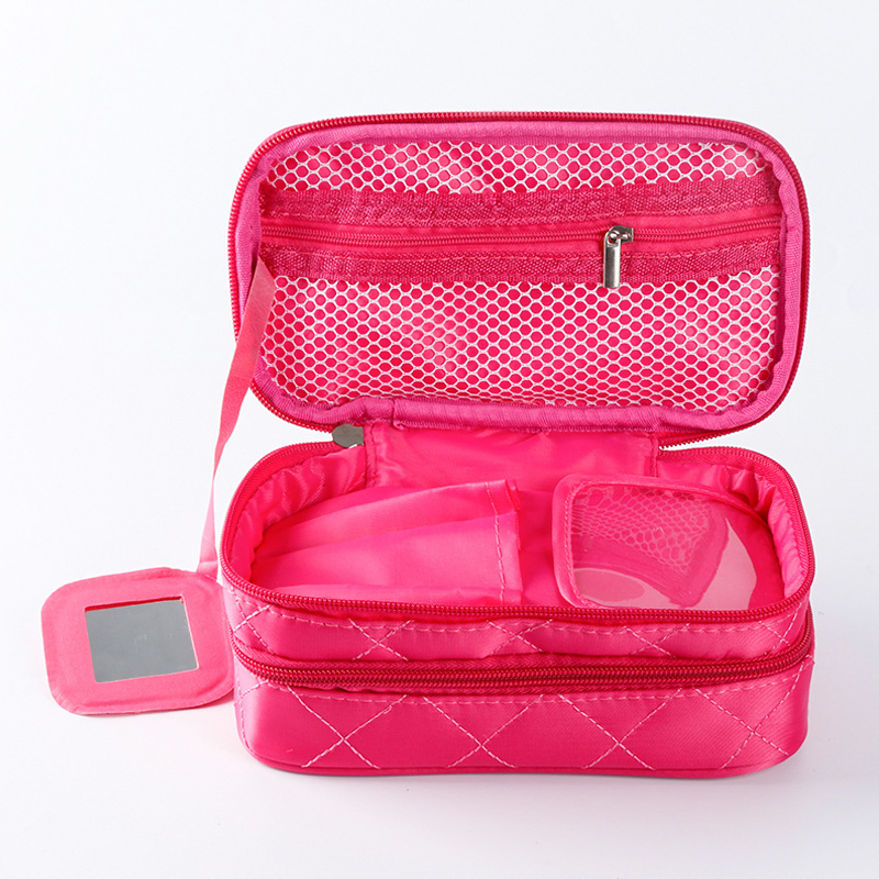 Estuche de tren personalizado hecho a medida para mujeres, estuche de maquillaje de viaje, organizador de cosméticos, estuche de maquillaje para artistas con espejo