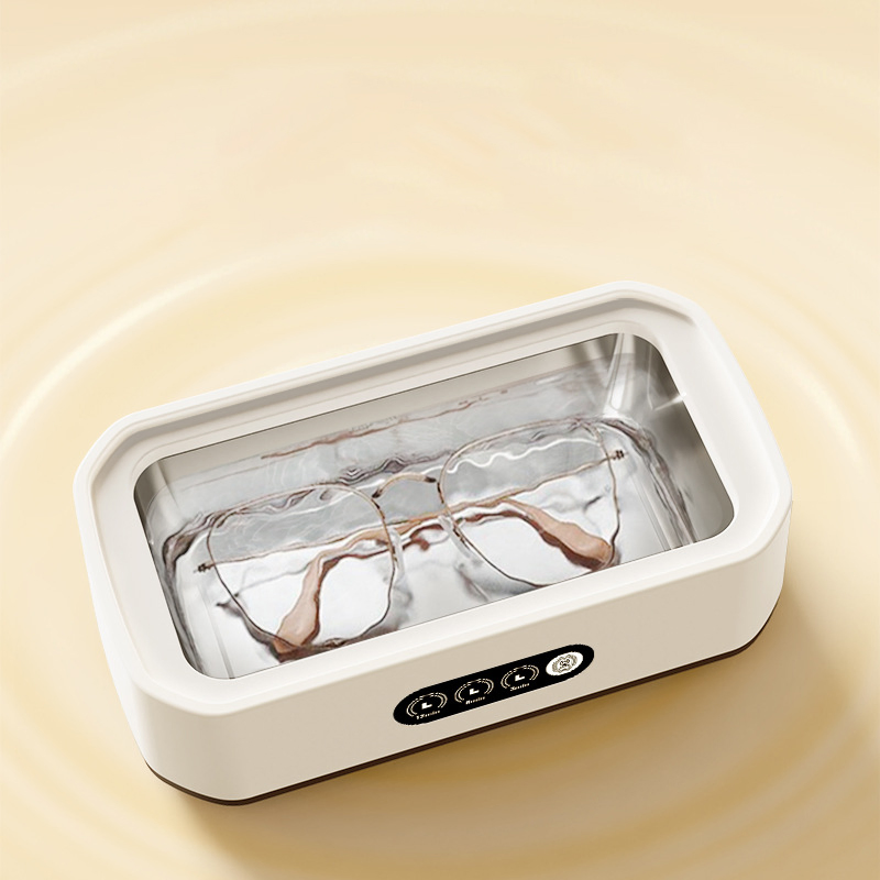 Limpiador ultrasónico mini para brochas de maquillaje, gafas, joyas, dentaduras y relojes