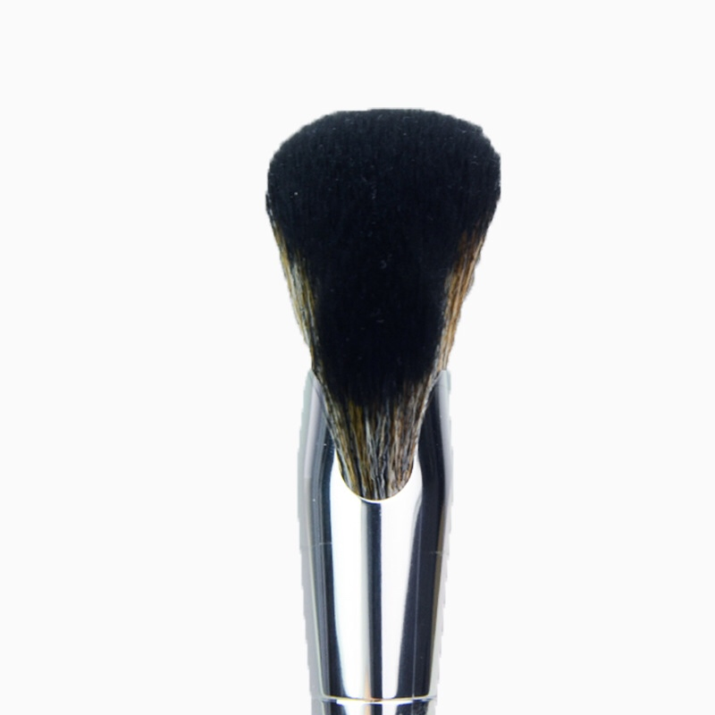 72# Brocha de Contorno de Ventilador Profesional para Rubor, Iluminador, Bronceador y Contorno, Brocha de Polvo Suave de Pelo Sintético para Esculpir