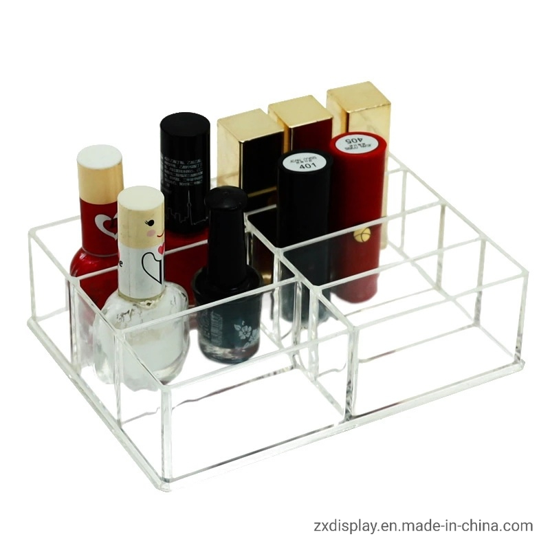 Organizador de Maquillaje de Plástico Acrílico para Almacenamiento de Esmalte de Uñas y Cosméticos
