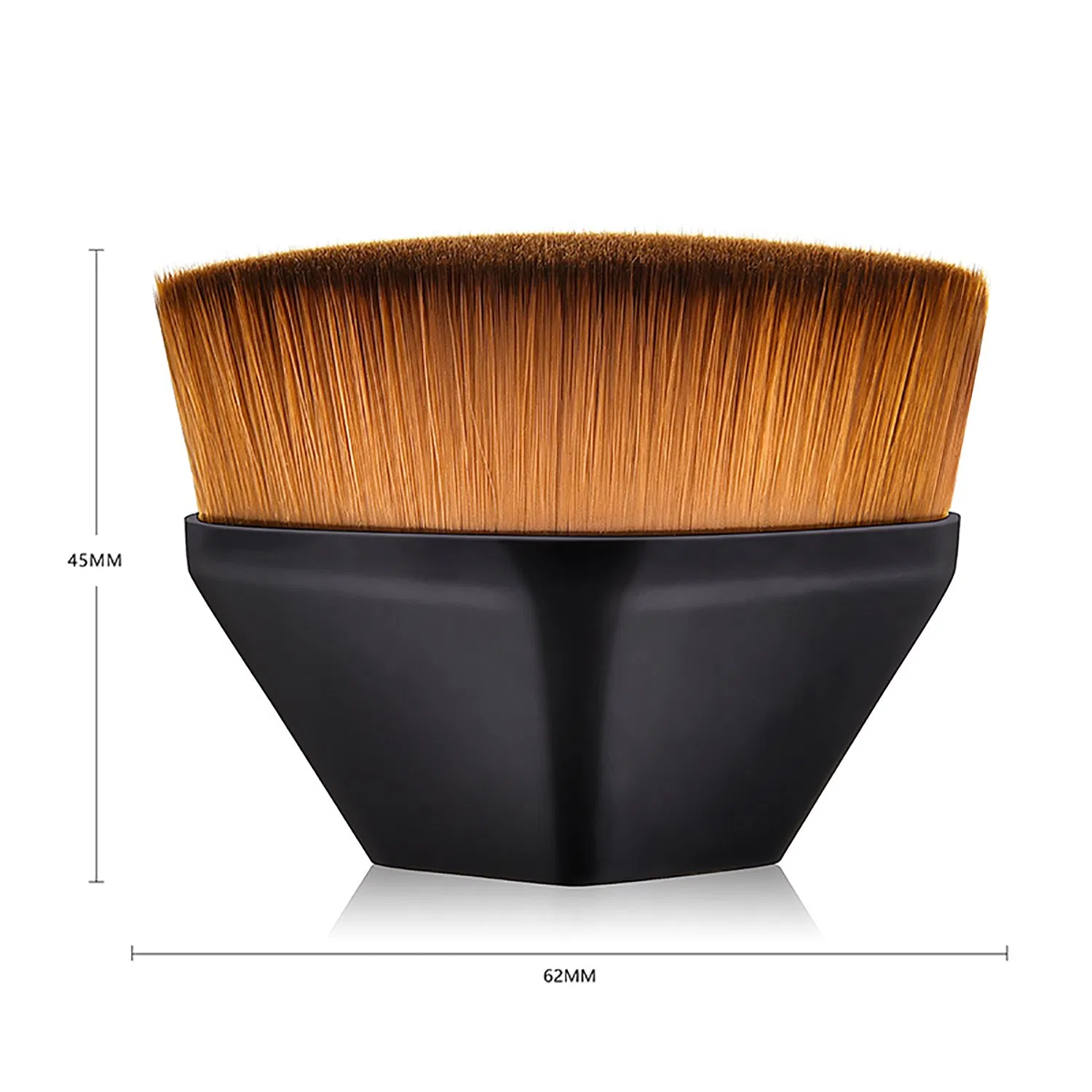 Brocha de Fundación de Punta Plana Kabuki de Keshima, Brocha de Maquillaje Premium para Líquido, Crema y Polvo - Difuminado y Mezclado para el Rostro B