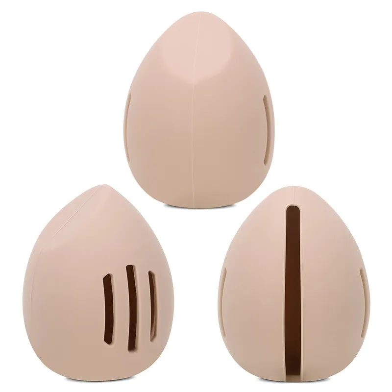 Estuche de silicona para esponja de maquillaje de viaje