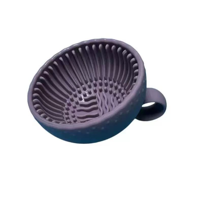 Herramientas de belleza de silicona al por mayor de fábrica, conveniente cuenco de lavado, limpiador de brochas de maquillaje