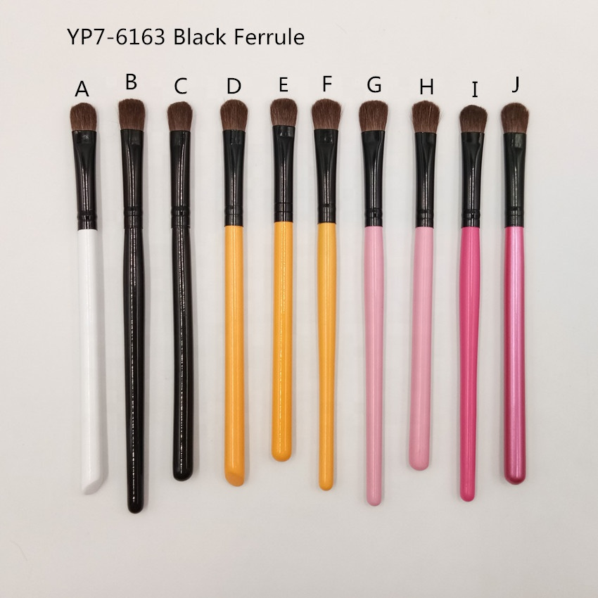 Brocha de Sombra de Ojos Profesional con Mango de Madera y Cerdas de Cabello