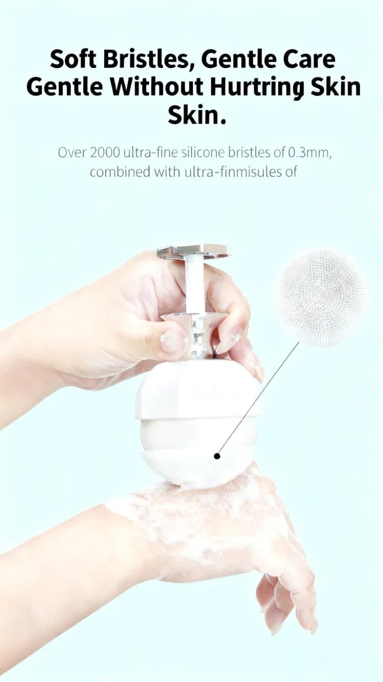 Cepillo de limpieza facial de silicona doble cara mini al por mayor, súper suave, masaje inflacionario, exfoliante facial, herramientas de maquillaje, limpiador