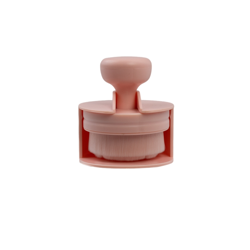 Brocha de Fundación en Forma de Rosa Brocha de Maquillaje de Empuje y Tirón Herramienta de Belleza Portátil