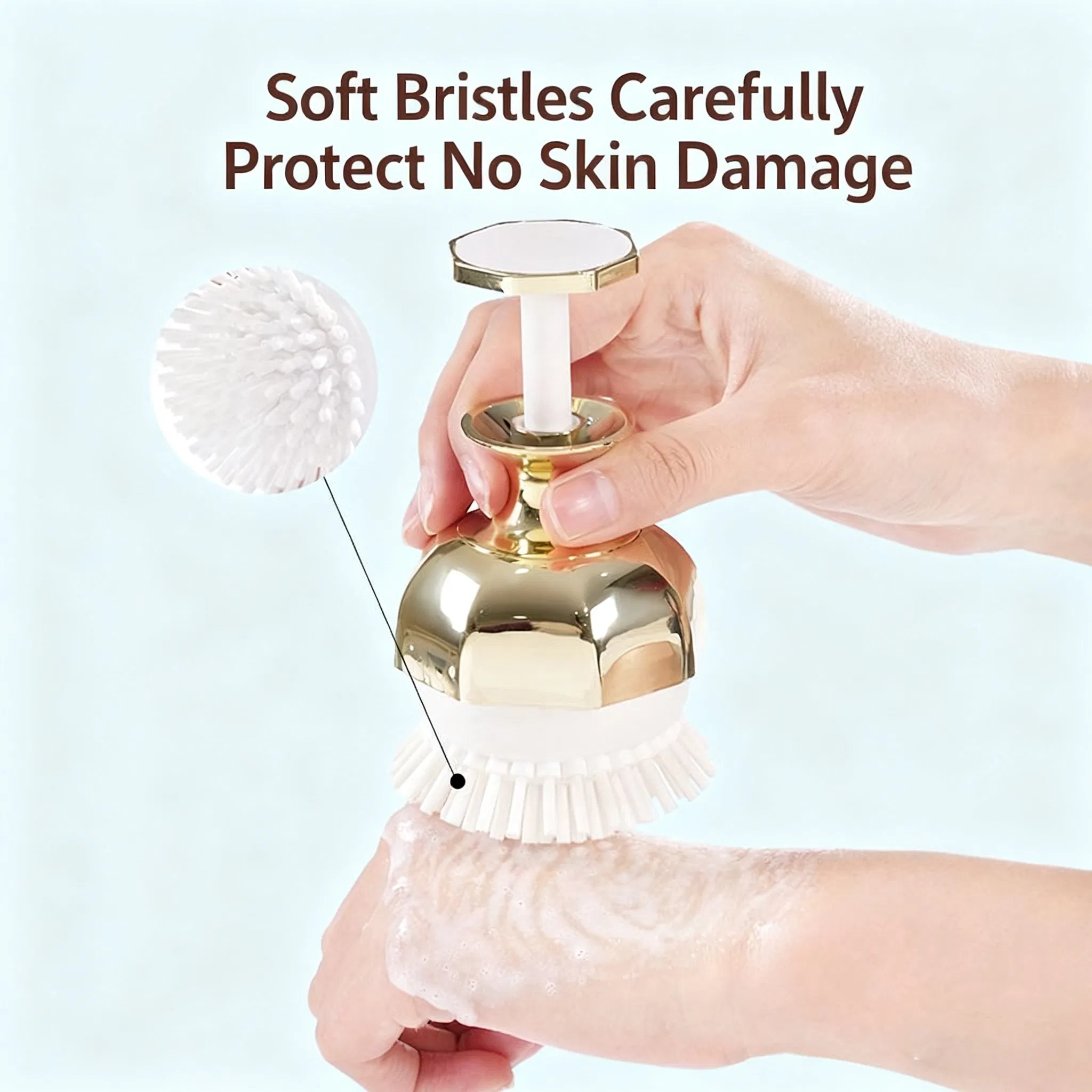 Cepillo de limpieza facial de silicona doble cara mini al por mayor, súper suave, masaje inflacionario, exfoliante facial, herramientas de maquillaje, limpiador
