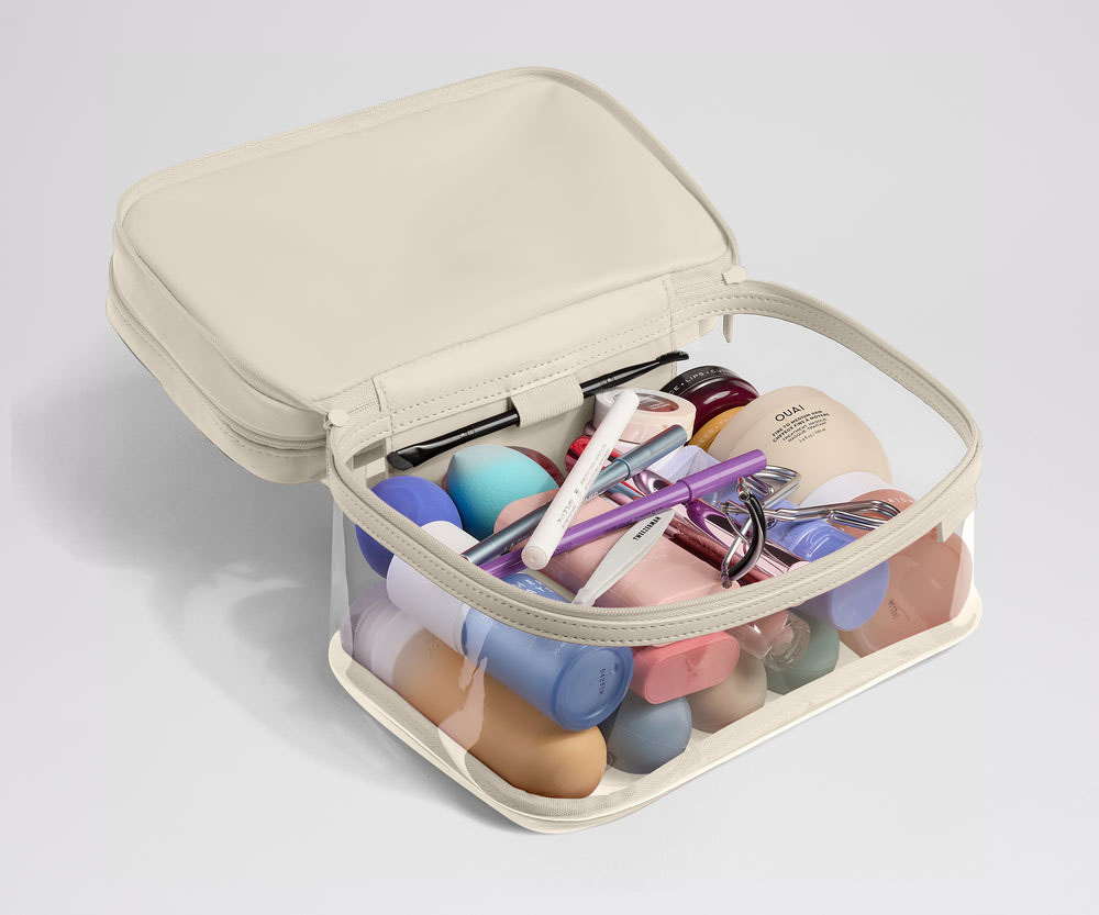 Estuche de maquillaje de viaje personalizado y elegante para damas