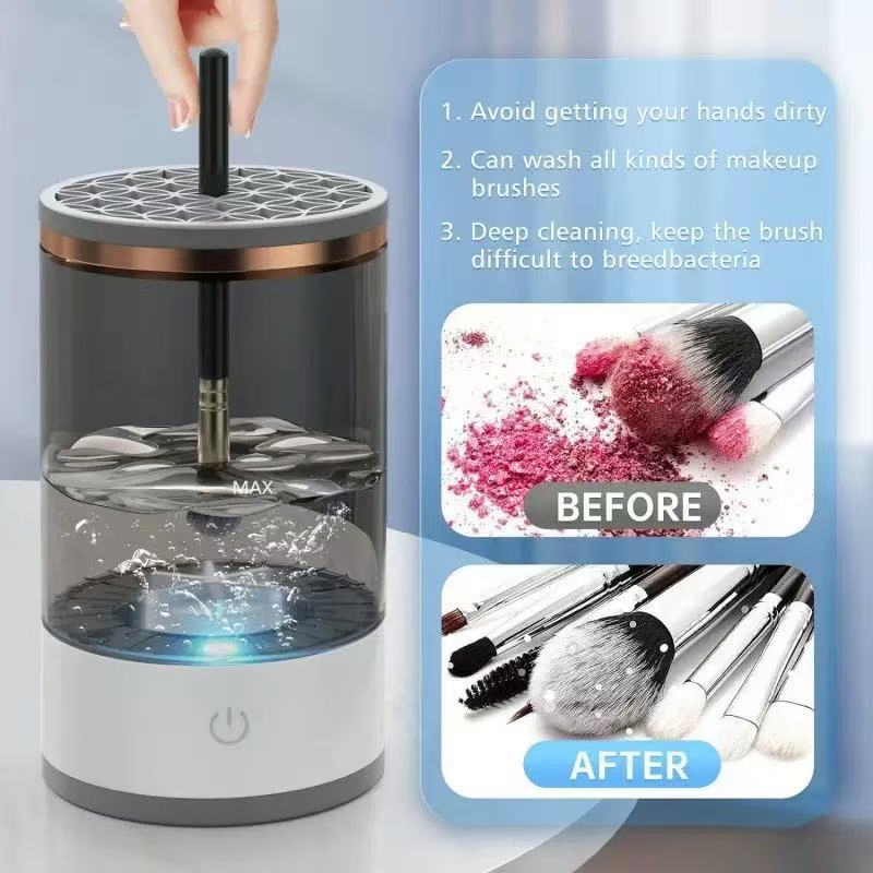Herramientas de belleza de lavado automático explosivo de brochas y secado rápido limpiador de brochas de maquillaje