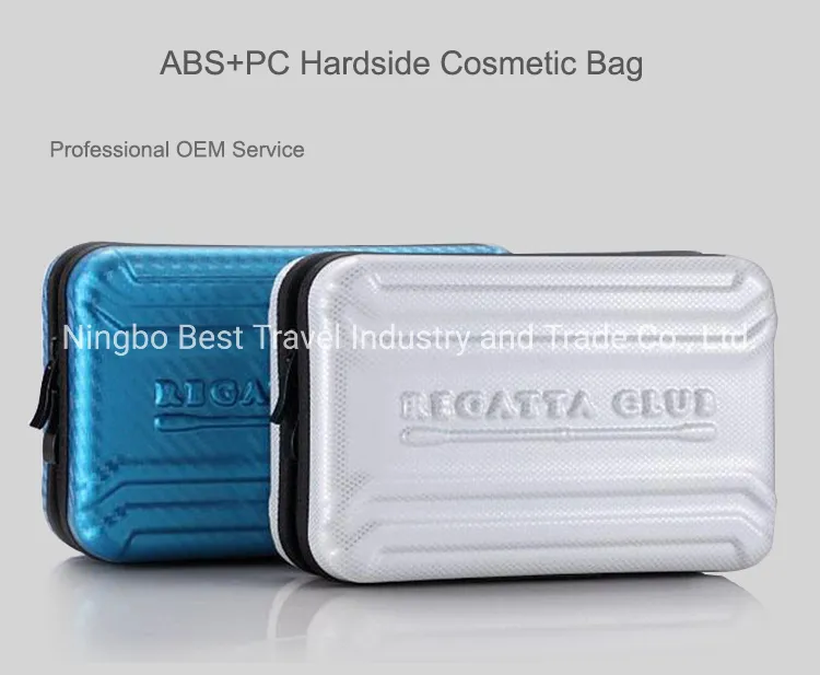 Bolsa de viaje dura personalizada de ABS y PC para mujeres, bolsa de cosméticos, caja de maquillaje, estuche de belleza
