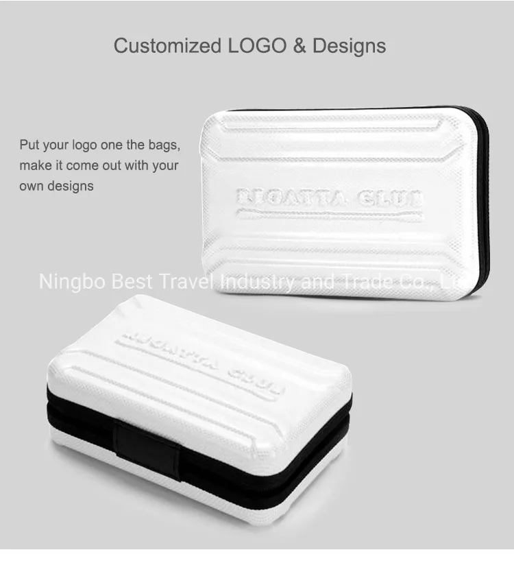 Bolsa de viaje dura personalizada de ABS y PC para mujeres, bolsa de cosméticos, caja de maquillaje, estuche de belleza