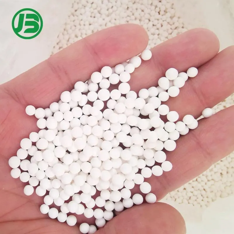 Bolas de cerámica de alúmina activada de bajo polvo protegen válvulas y tuberías ≤ 0.5% Pérdida por atrición